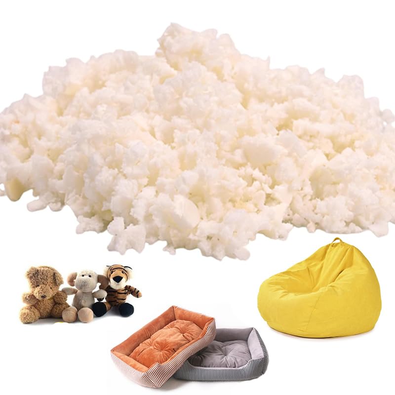 Imbottitura In Memory Foam 10 Libbre Con Gel Rinfrescante | Morbida E Confortevole Per Cuscini, Pouf, Letti Per Cani, Giocattoli | Espansione 24-72h
