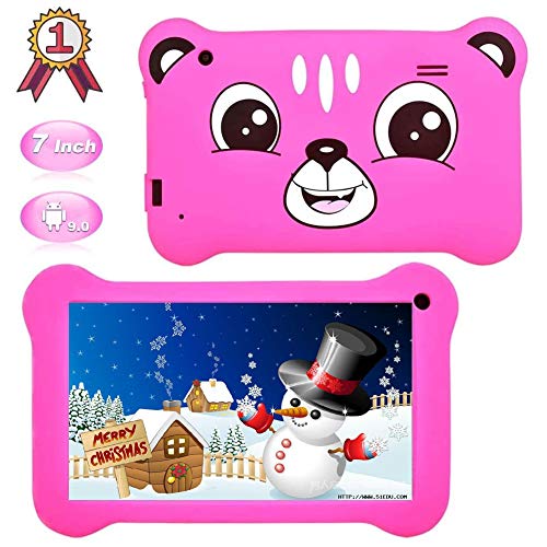 Tablet for Kids,7 inch Kids Tablet Android 9.0 Edition Tablet with WiFi and Bluetooth,GMS Certified, 2GB+16GB Tablet for Kids,Children Tablet with Parental Control Pink
