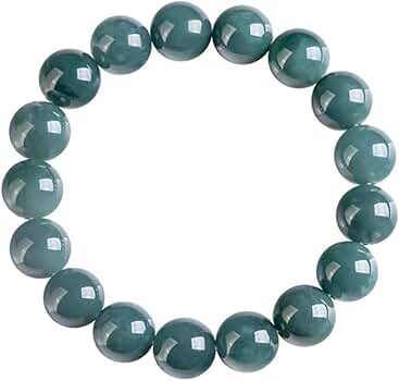 本翡翠、純ブルー、ネイビー氷藍水ブレスレット RS7-144 宝石質 氷種 氷藍水 天然グアテマラ産 藍水 A貨 本翡翠