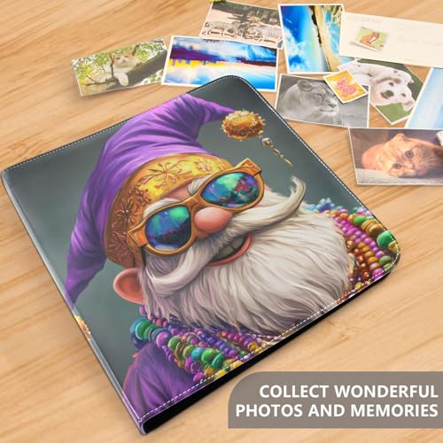 Álbum de fotos adhesivo DIY Scrapbook Mardi Gras Rich Gnome 3 anillas, libro de fotos 40 páginas 8x10 para recuerdos miniatura 5