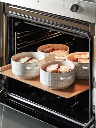 LE-TAUCI-Soup-Bowls-with-Handles-20-oz-French-Onion-Soup-Crocks-Stackable-Soup-Bowl-Oven-Safe-for-Chili-Beef-Stew-Embossment-Ceramic-Bowl-Set-54-Inch-Set-of-4-Arctic-White LE TAUCI Soup Bowls with Handles 20 oz French Onion Soup Crocks Stackable Soup Bowl Oven Safe for Chili Beef Stew Embossment Ceramic Bowl Set 54 Inch Set of 4 Arctic White