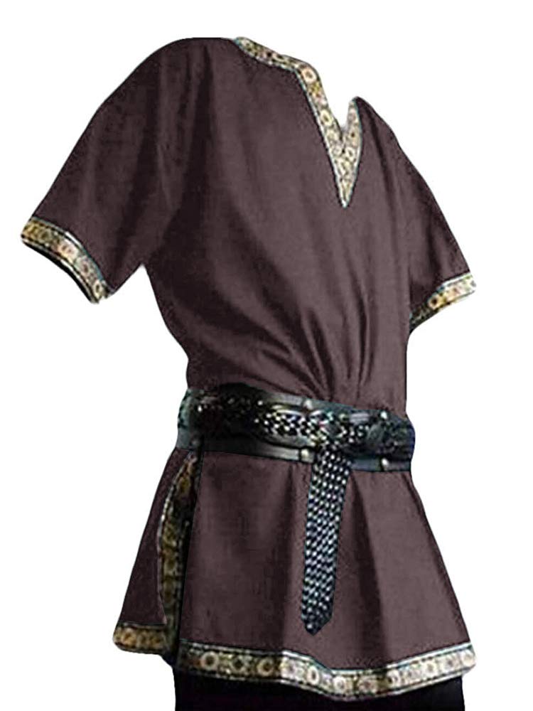 Mens Medieval Knight Tunic Renaissance Mercenary Scottish Costume