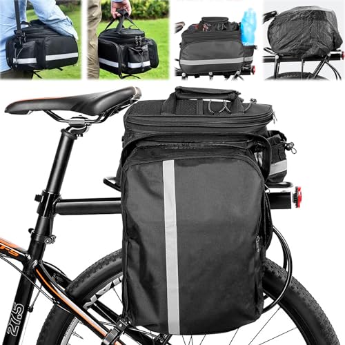 ELNLE Fahrradtaschen für Gepäckträger 10 bis 27L Fahradtaschen Hinten...