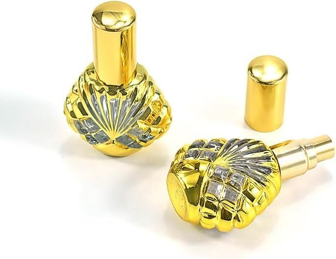 Mini butelki podróżne na perfumy, atomizer do perfum 2 szt. 14 ml przenośne opakowanie podróżne z możliwością wielokrotnego napełniania przenośne puste butelki trójkątne szklane butelki z rozpylaczem