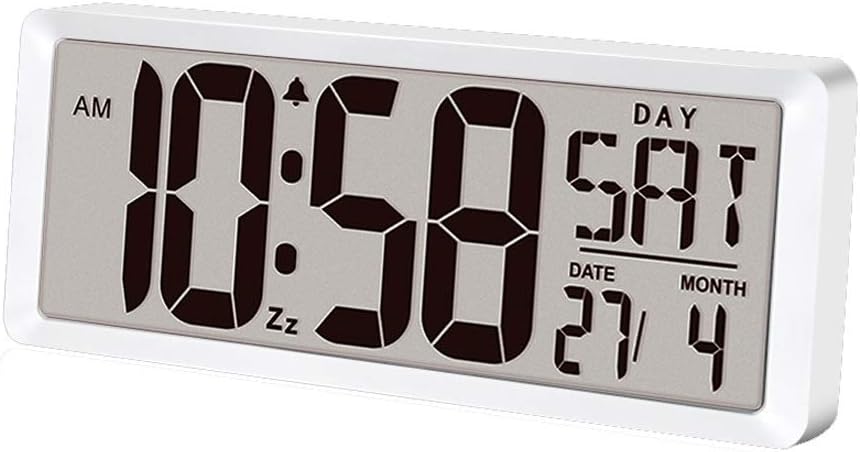 Weather Monitoring Clocks Large Screen Mute Electronic Wall Clock Calendar Pedestal Clock Temperature Detector Weather Detection Clock