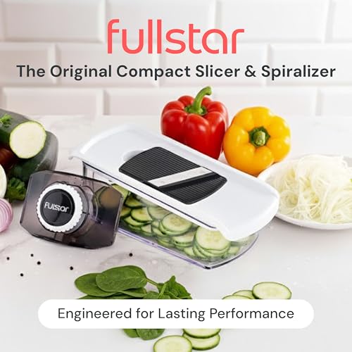 Image of Mandoline Slicer Spiralizer Vegetable Slicer - 6 in 1 Food Slicer Vegetable Spiralizer - Potato Slicer Zoodle Maker Veggie Spiralizer - Slicers for Fruits and Vegetables Onion Slicer BPA Free