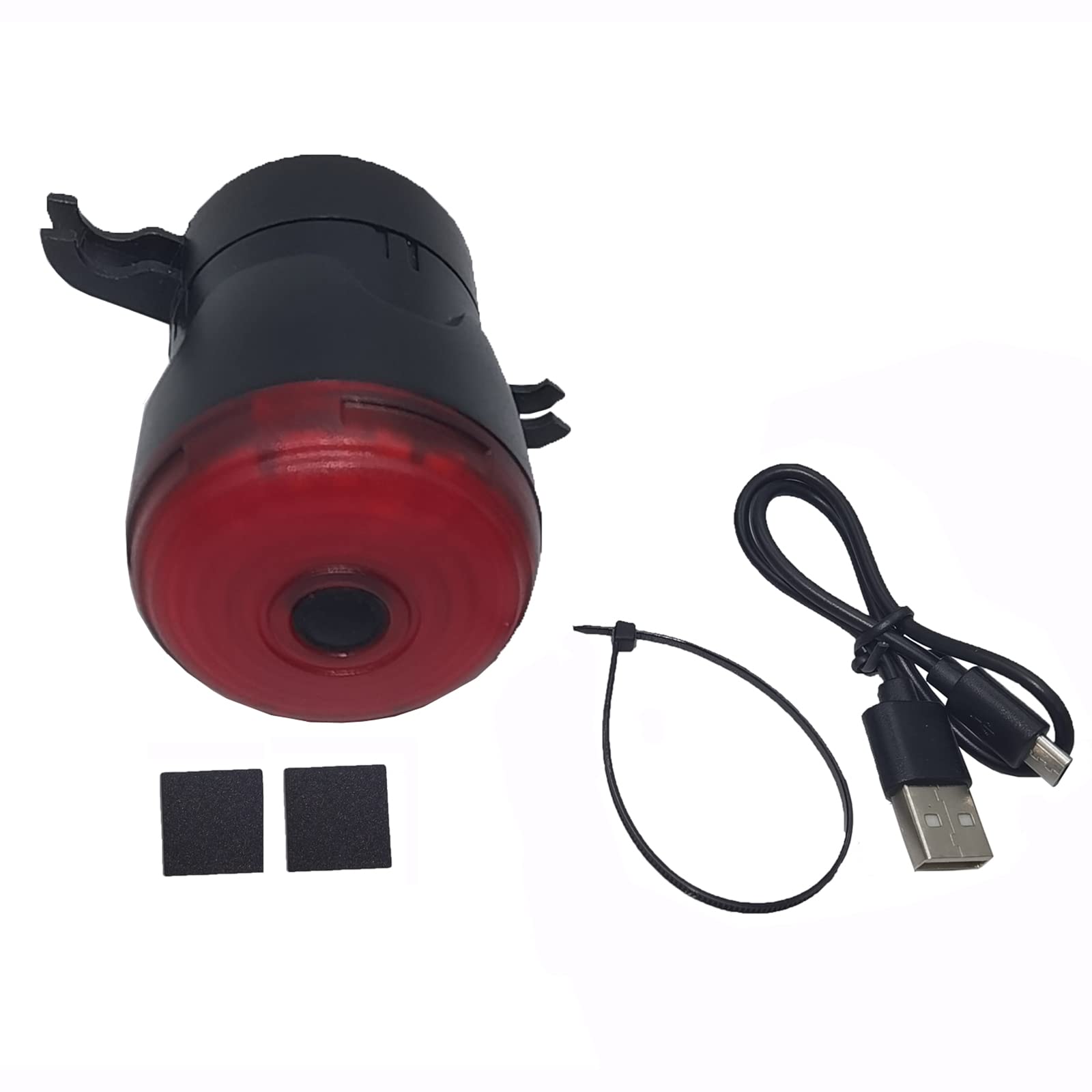 Deals4youSmart Rear Light, Red LED Brake Rear Lights Ultra Bright USB Rechargeable Auto On/Off Sensor with 6 Flashing Modes, Safety Bike Back Taillight for Night Cycling