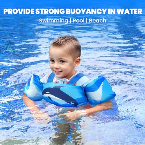 Gogokids Kids Swim Vest, Toddler Floaties For 3050 Lbs/26 Years Old Girls And