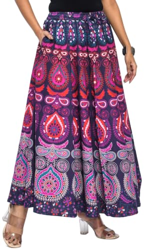 Image of Premium Cotton Skirt for Women with Pocket, Free Size