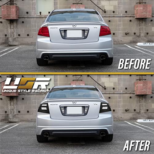 USR DEPO JDM Tail Lights | 2004–2008 Acura TL Black Housing Smoke Lens - Image 3