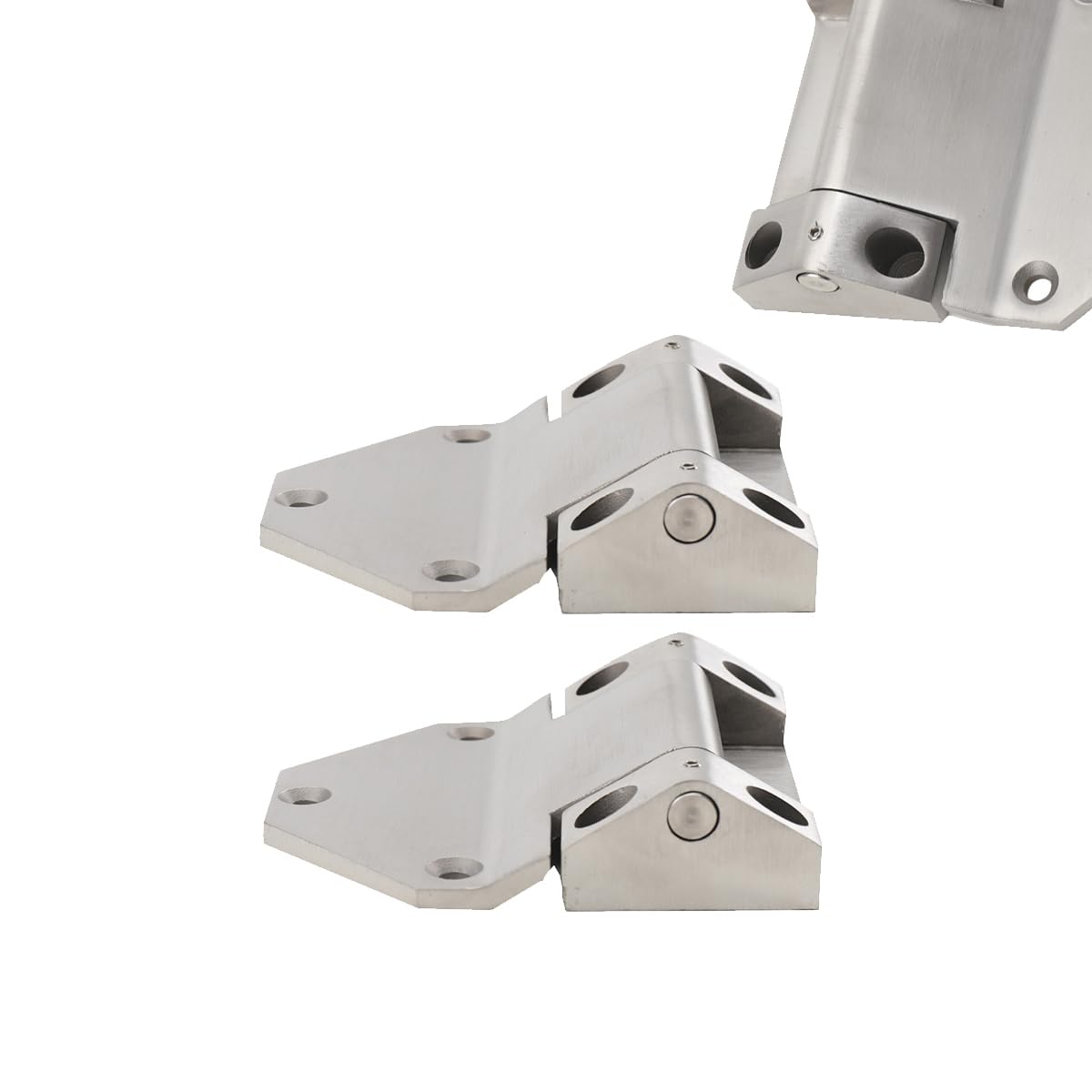 2x Edelstahl Schwerlastscharnier 500kg Belastung Scharnier Tür Türe V4A Türband