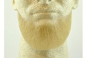 Full Chin Beard BLONDE- 100% Human Hair- Perfect for Theater and Stage- Reusable!