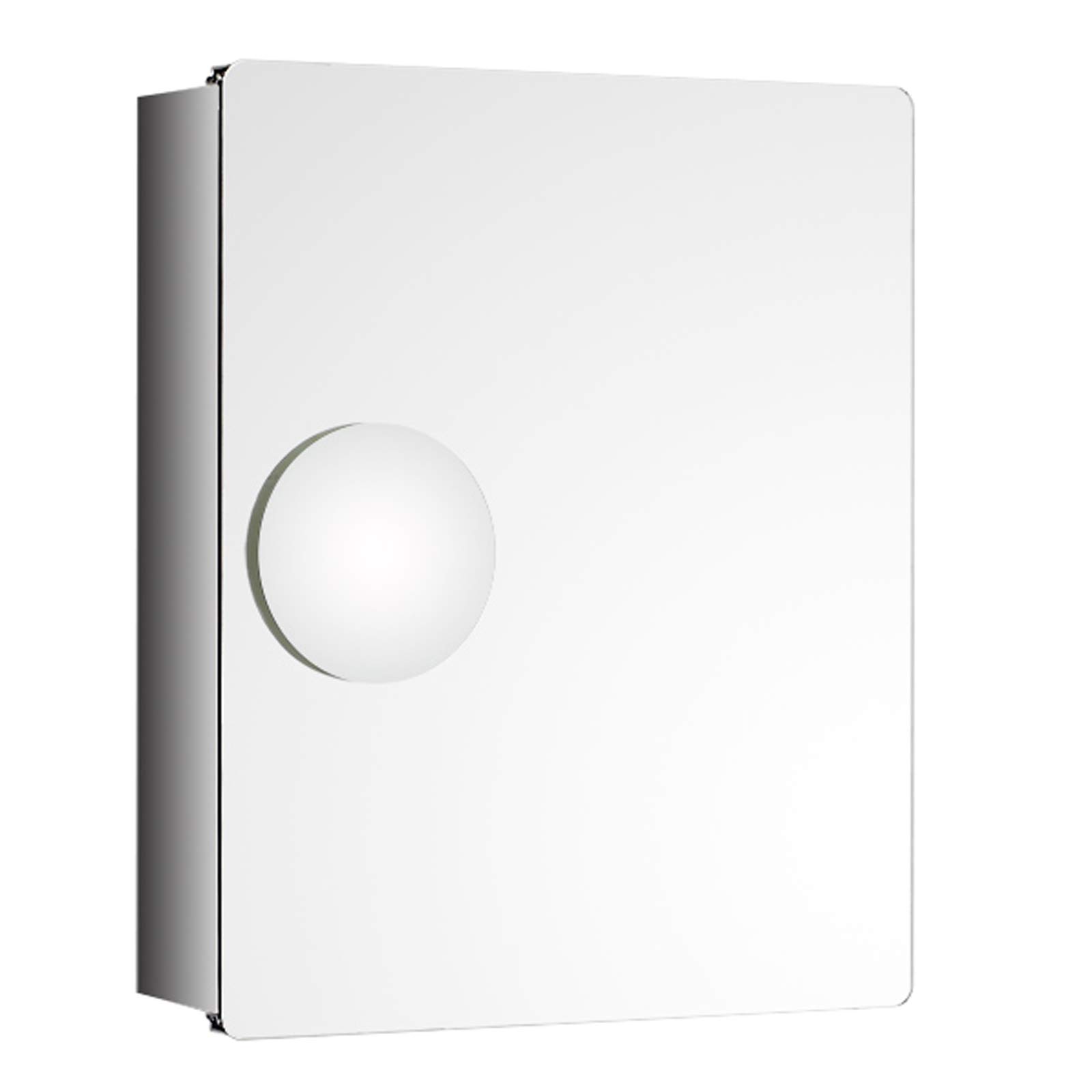 Mueble con espejo para baño idóneo para maquillaje con aumento y armario de pared