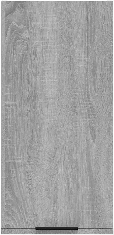 vidaXL Bathroom Cabinet Gray Sonoma Engineered Wood 12.6x7.9x26.4 in