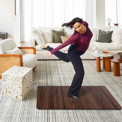 koretech Tap Dance Floor, Portable Tap Dancing Practice Board, Professional Tap Board for Tap Dancing, 48'' L x 28'' W, Walnut - image 6