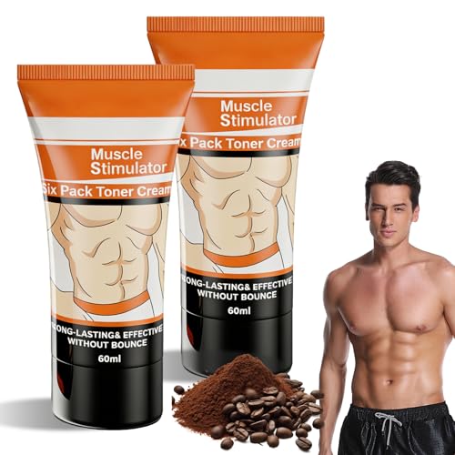 Abdominal Muscle Cream Brule Graisse Lot de 2, Creme Anti Cellulite et Creme Amincissante Ventre, Creme Raffermissante Ventre et Abs, Gel Sculptant Corps...