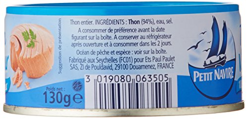 Thon Entier Vapeur Petit Navire La Boite De 130 G - vue 4