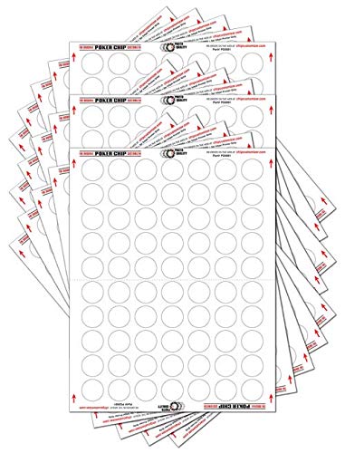 Amazon.com: Poker Chip Customizer 30 Label Sheet Pack : Toys ...