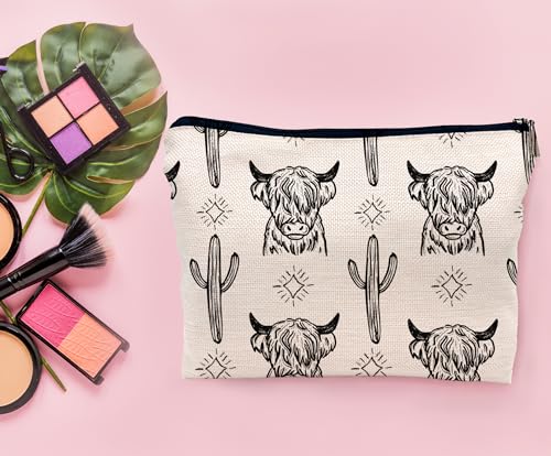 Image of Western Makeup Bag Set of 2,Western Gifts For Women,Cow Makeup Bag,Cowgirl Stuff, Stuff For Women,Cowgirl Gifts