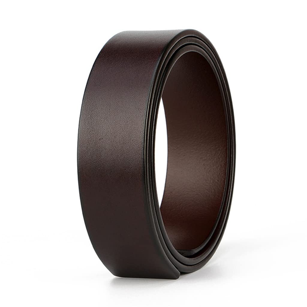 Ceinture cuir homme sans trou noire finie la déformation du cuir avec le temps