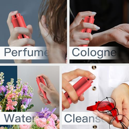 Image of 20ML Perfume Atomizer, 1PCS Travel Cologne Spray Bottle, Mini Empty Sprayer Dispenser (Red)