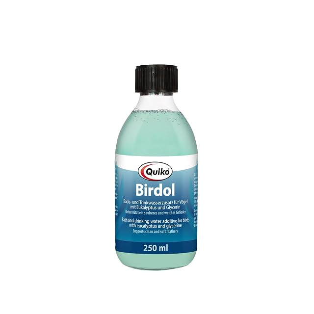 Quiko Birdol 250ml- Aditivo de baño con eucalipto para pájaros - Ayuda a los órganos respiratorios