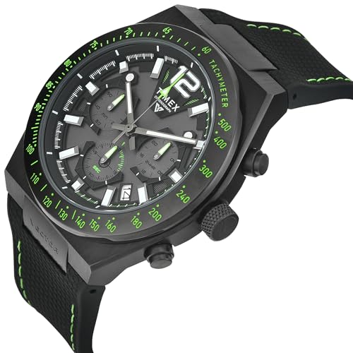 Image of TIMEX Vector Black Round Dial Analog Men's Watch - TWEG30800