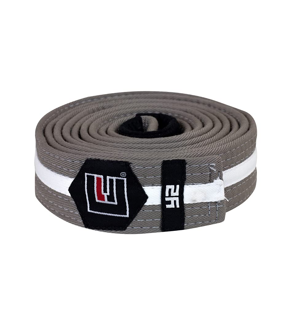 Combat Corner Young Star BJJ Belt Grey/White A-0