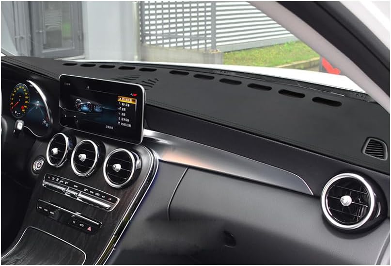 Miniatura 9 de 1 unids nueva cubierta de cuero negro tablero de coche cubierta antideslizante estera para Jaguar XF 2008 2009 2010 2011 2012 2013 2014 2015