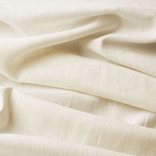 Lino Natural - Tela 100% lino puro - Gran textura - Estructura granulada - 20 colores - Por metro (Crudo)