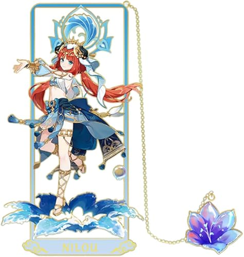 Genshin Impact - Marcapáginas de metal (Nilou)