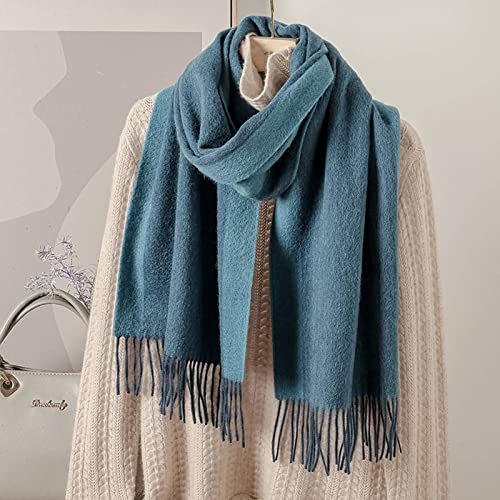 Pashmina Scarf, Mens Scarf Two-Tone Wide Striped Tassel Warm Winter Clothes Accessories Gift3