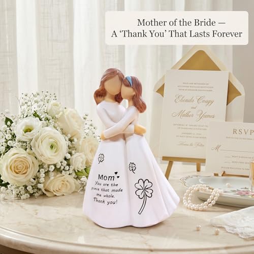 Figura de Madre e Hija de Resina Pintada a Mano 5.2 in miniatura 4