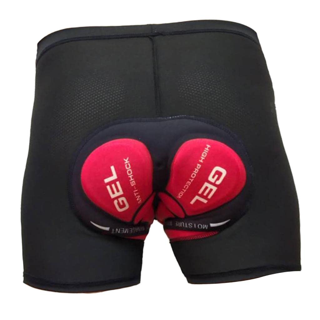 F Fityle Shorts de Vélo Gel 3D Rembourré sous-Vêtements Antidérapant, Respirant et Adsorbant