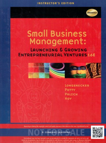 Small Business Management Launching & Growing E... 1133187765 Book Cover