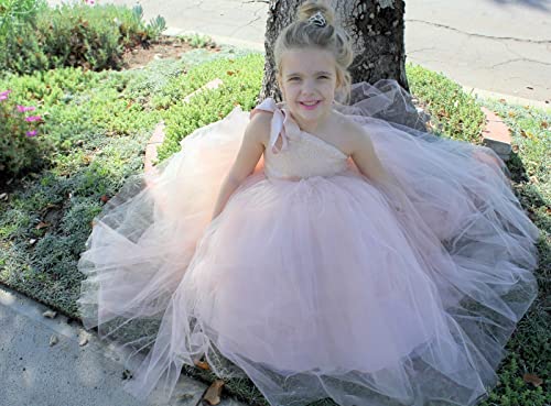 ekidsbridal One-Shoulder Sequin Tutu Flower Girl Dress Princess Dresses Pageant Gown 1823