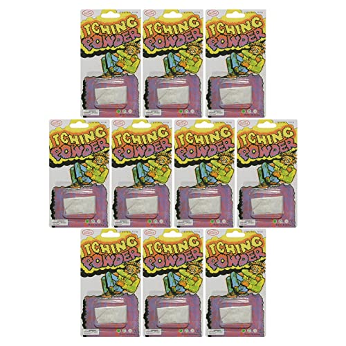 SYNYEY Prank Itching Poudre,10-pcs Démangeaisons Poudre Gag Prank - Accessoires nouveauté drôle Gag Blague Poisson d'avril Blague Halloween fête Accessoires Cover