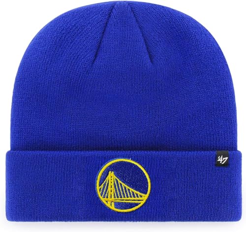 47 NBA Unisex-Adult Primary Logo Cuffed Knit Primary Logo Team Color Beanie Hat Cold Weather Hat, One Size - Image 3