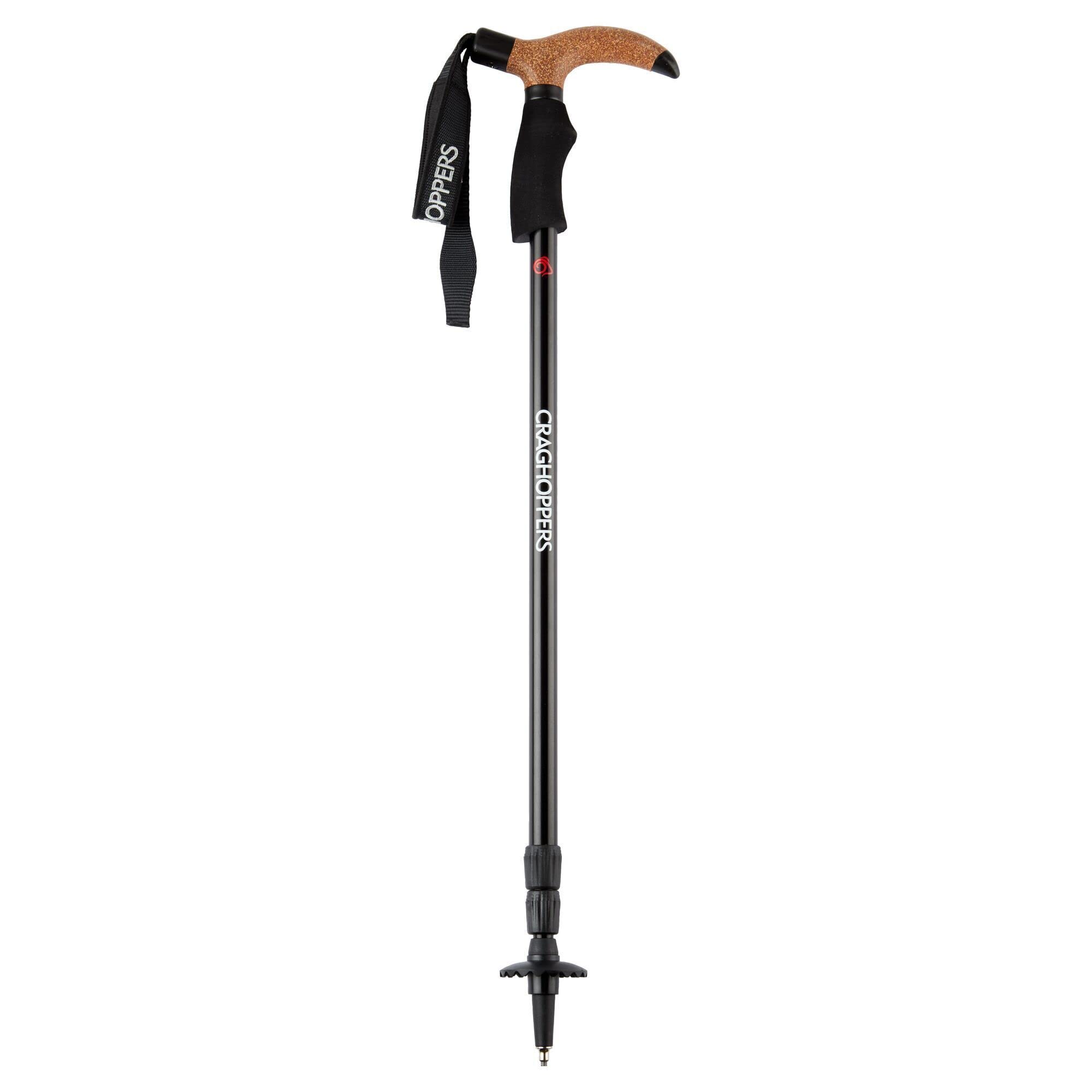 Craghoppers Venture T-Grip Walking Pole Size: Single Unisex Black