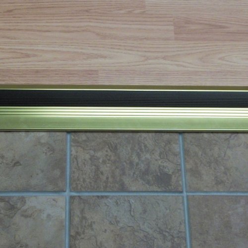 Anodized Brite Gold Deluxe Low Threshold With Vinyl Seal - Md Building Products 09159 #TOP5
