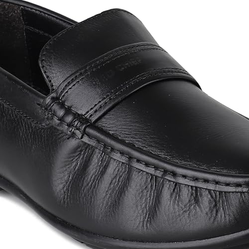 Image of Red Chief Genuine Leather Formal Loafers for Men | Elegant & Comfortable Slip-On Shoes | RC3746