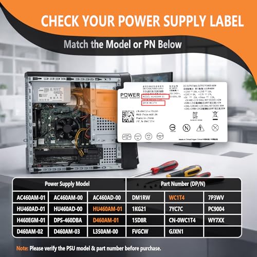 Fuente de Poder 460W Compatible con Dell XPS ATX miniatura 5