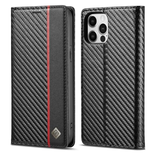 Coque portefeuille iPhone 15 Pro en cuir noir, l'accessoire idéal pour vos déplacements