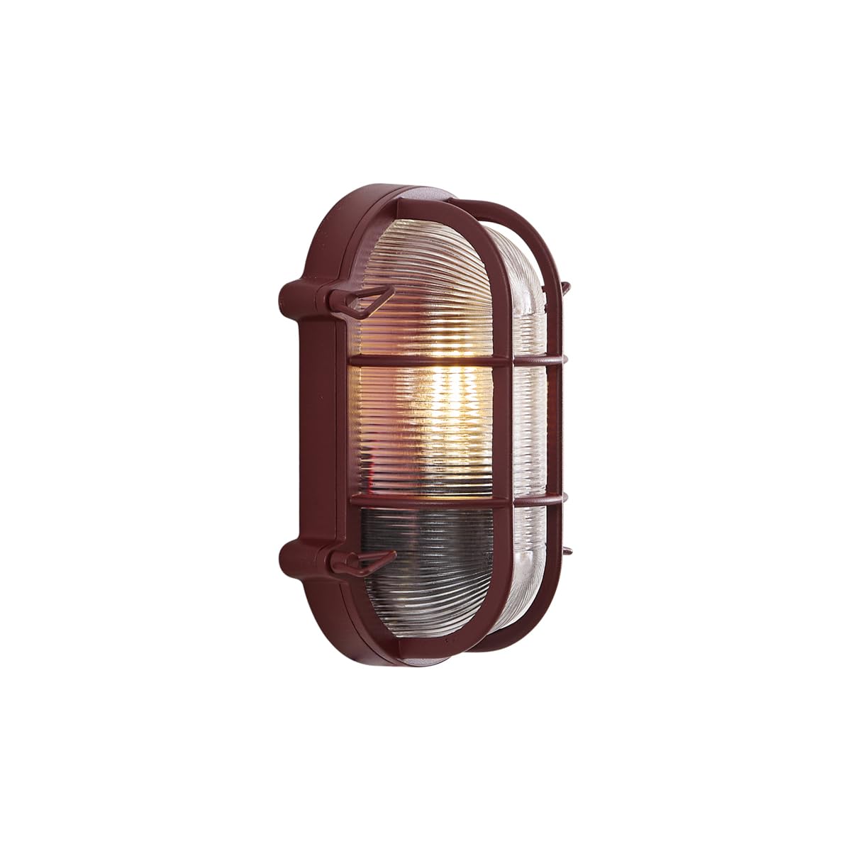 Qazqa industriel applique murale extérieure rouge 25cm Nautica