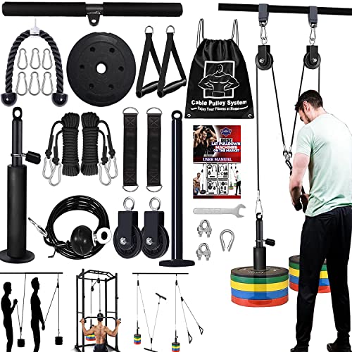 Taeku Seilzug-Fitness, Verbesserte Gewicht Seilzugsystem für LAT Pull Down...