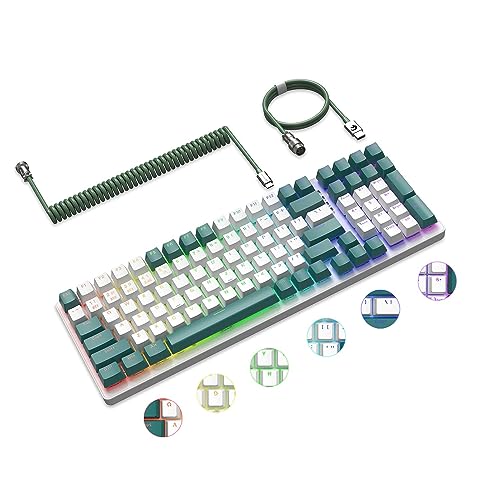 A.JAZZ+ZiYouLang K6 CXL[{[h 96% 3[hJjJ zbgXbv 2.4Ghz/Bluetooth 5.0/Type-C 4000mAhRC USB P[ut Ԏ L[{[h 18RGB obNCgtu