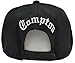 Incrediblegifts Compton Snap Back Black Hat White Embordered,One Size