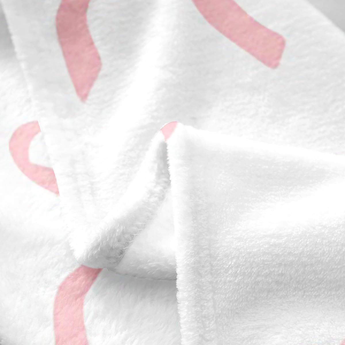 Feelyou Girl Cute Pink Bowknot All Season,Bed Blanket Set Pink Love Heart Print Plush Throw Blanket, for Sofa Couch Kids Dreamy Princess Style Flannel Fleece Blanket Cute Bow Room Queen 90"x90"