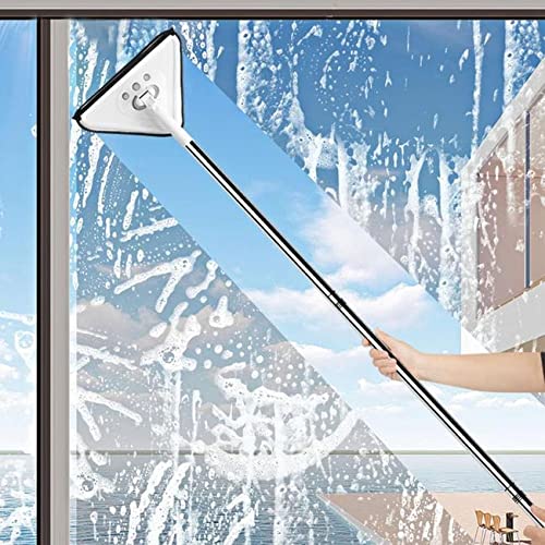 Whixant Adjustable Triangle Cleaning Mop - 360 Degree Extendable Microfiber Mop - Triangle Mop for Cleaning Window, Floor, Bathroom, Car, Glass, Ground, Wall, Corner Household Cleaning Tool, Plastic (B09JCKRCB1) Amazon Price History, Amazon Price Tracker