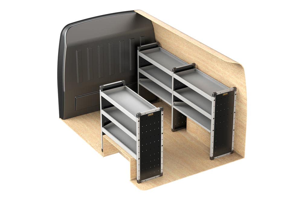 Van Guard Full Trade Van Racking Kit compatible with Transit Custom 2013-2023 | L1 | H1 | TVR-021-FORCUSL1H1